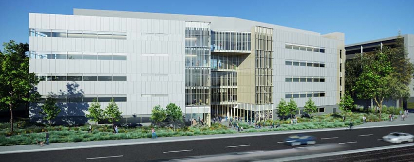 rendering of the new science building on 19th avenue