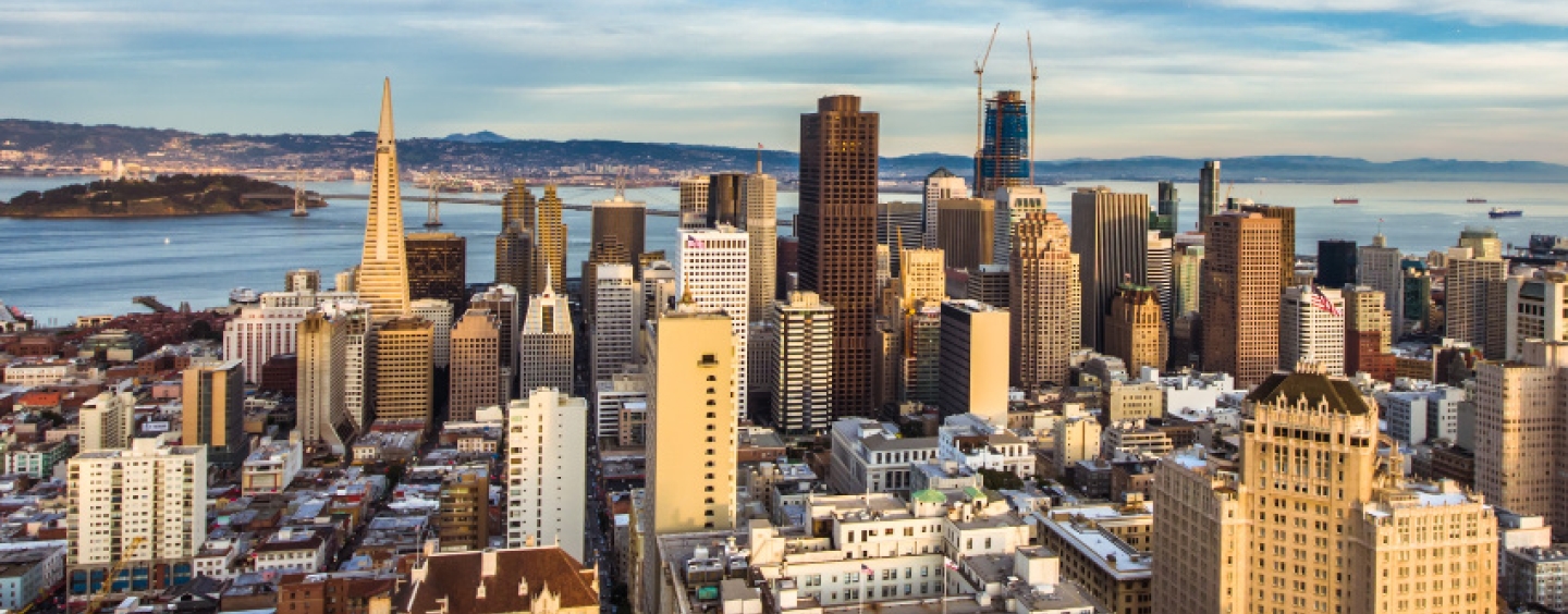 December San Francisco skyline