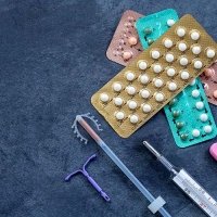 birth control pills, condom, iud, pregnancy test