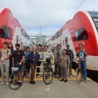 SFSU transportation field trip students between trains